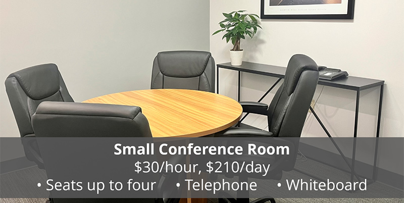 Small conference room with detail and pricing